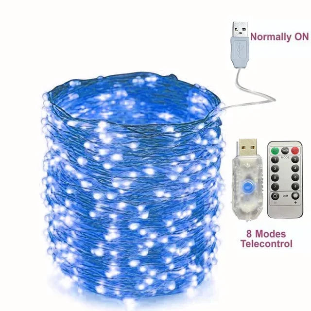 Cordão de luz LED USB